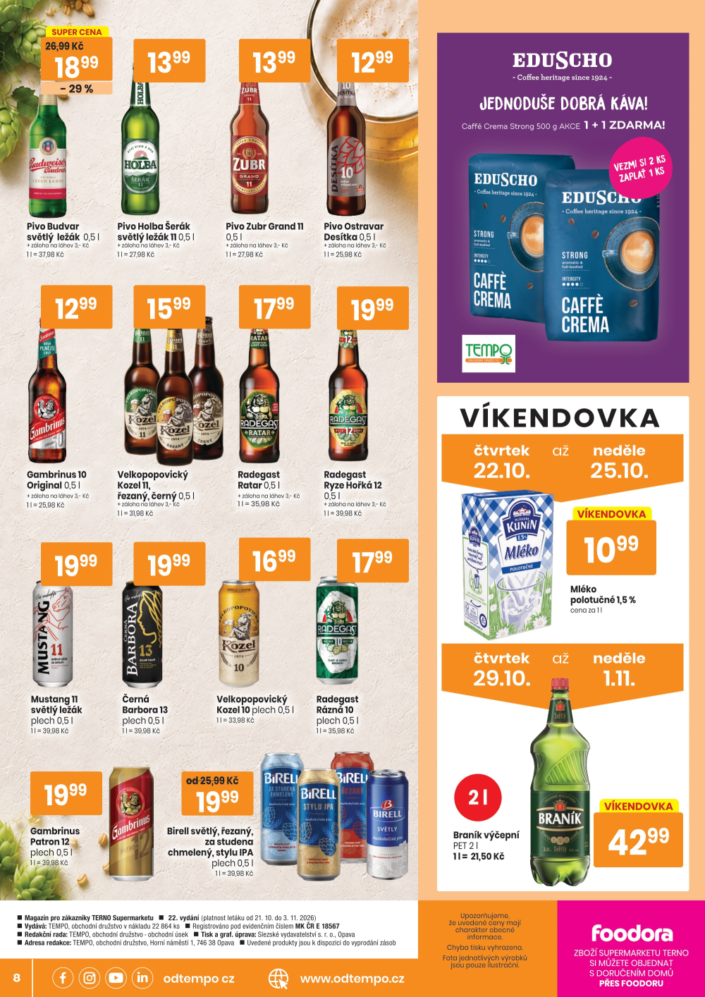 Leták TEMPO leták - Terno Opava - Jaktář - strana 8