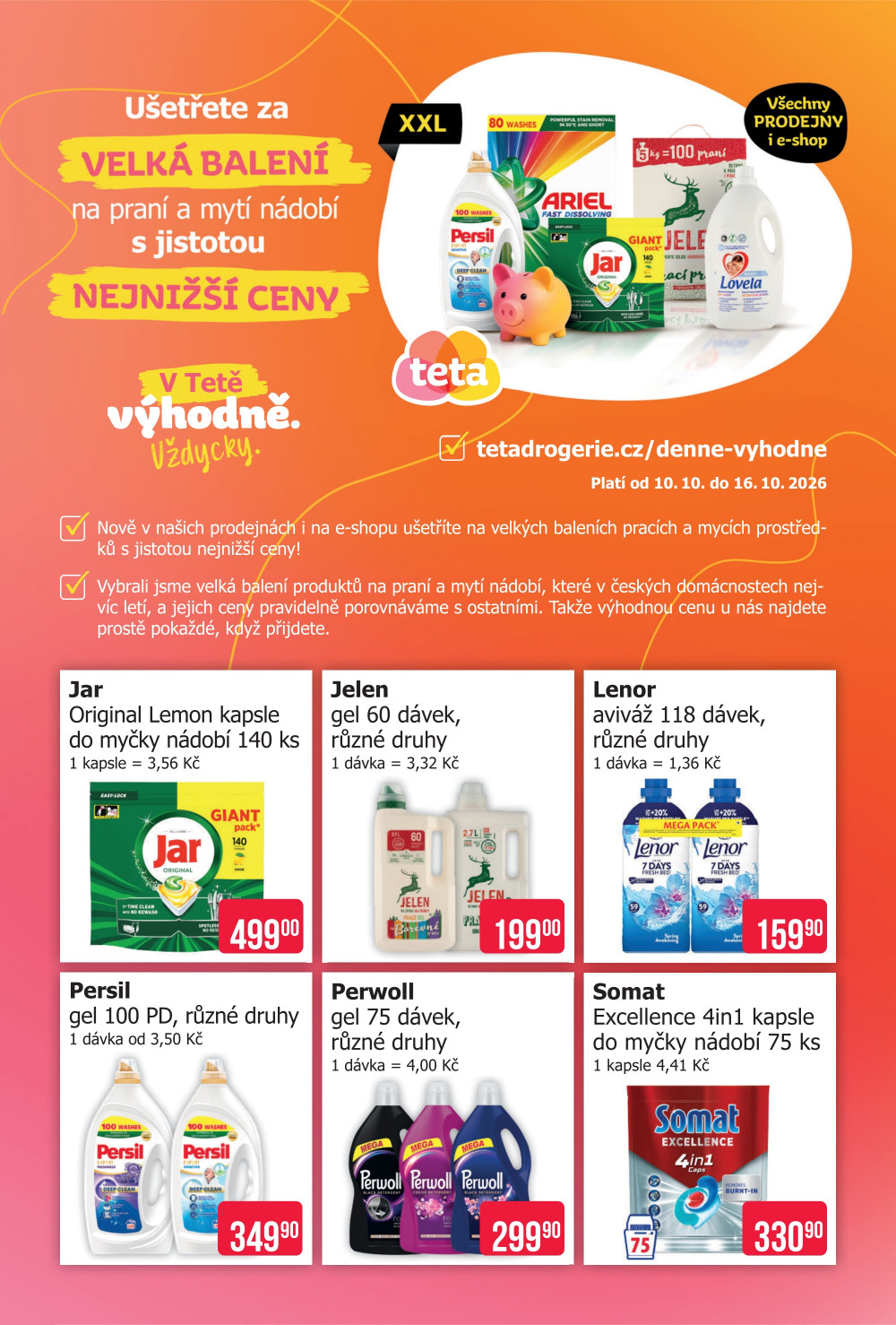 Leták Teta drogerie - Vždycky výhodně - strana 1