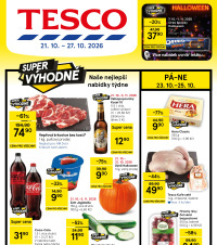 Akční leták Tesco hypermarket 