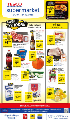 Tesco supermarket leták