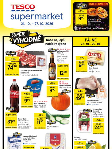 Tesco supermarket leták