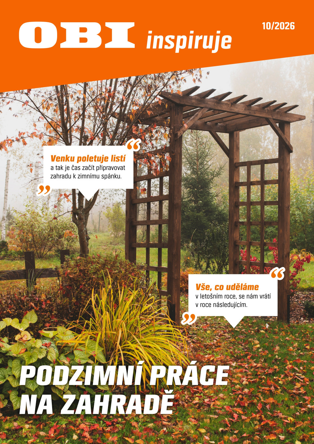 Leták OBI leták - Podzimní práce na zahradě - strana 1