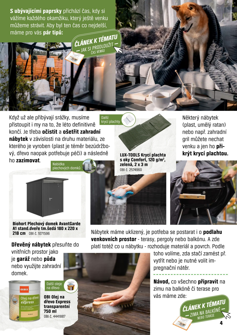 Leták OBI leták - Podzimní práce na zahradě - strana 4