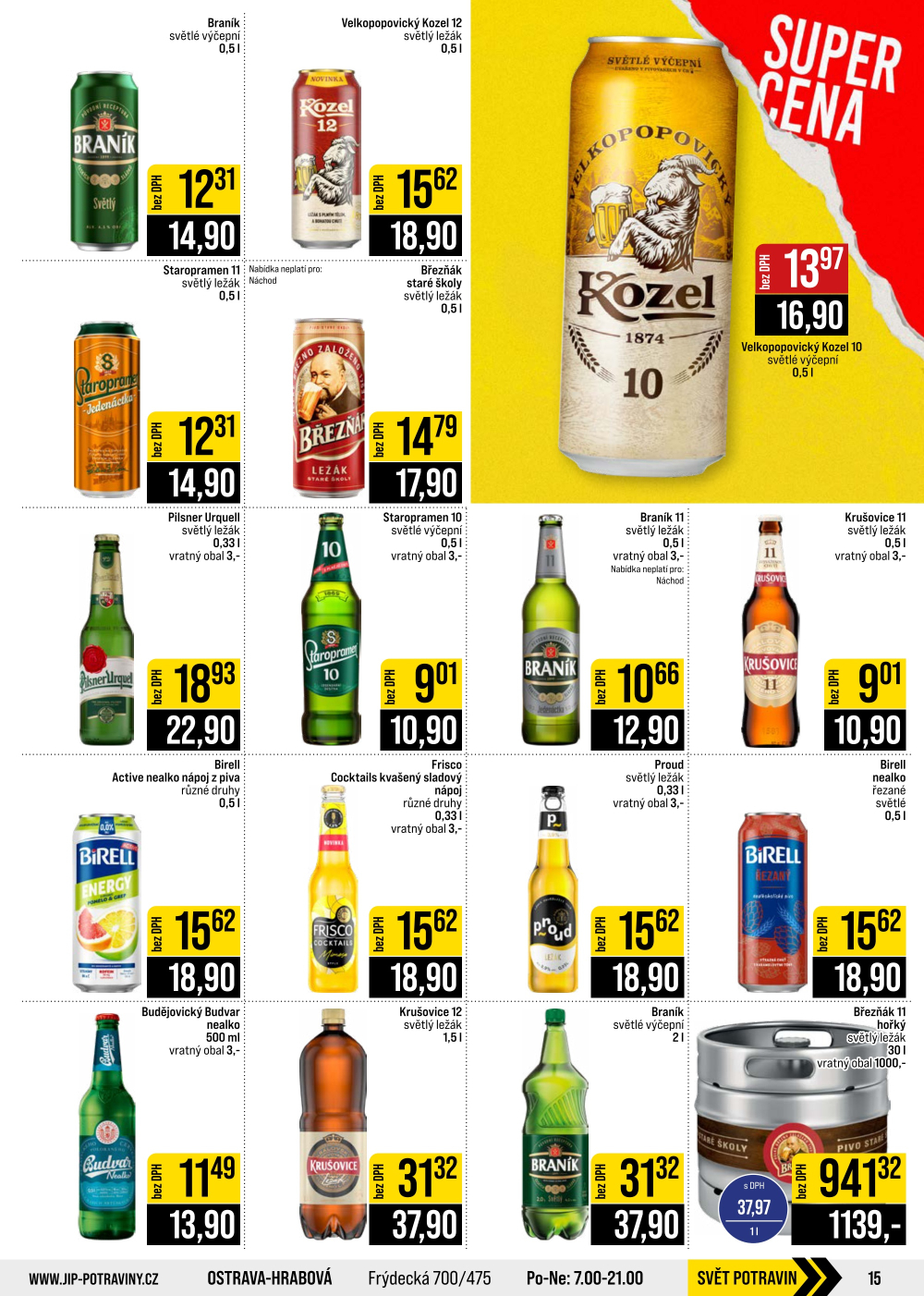 Leták JIP leták CC Cash & Carry - České Budějovice, Most, Náchod, Svoboda nad Úpou, Sušice - strana 15