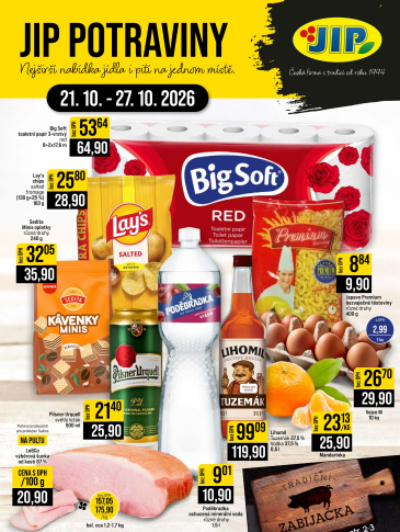 JIP leták CC Cash & Carry - České Budějovice, Most, Náchod, Svoboda nad Úpou, Sušice