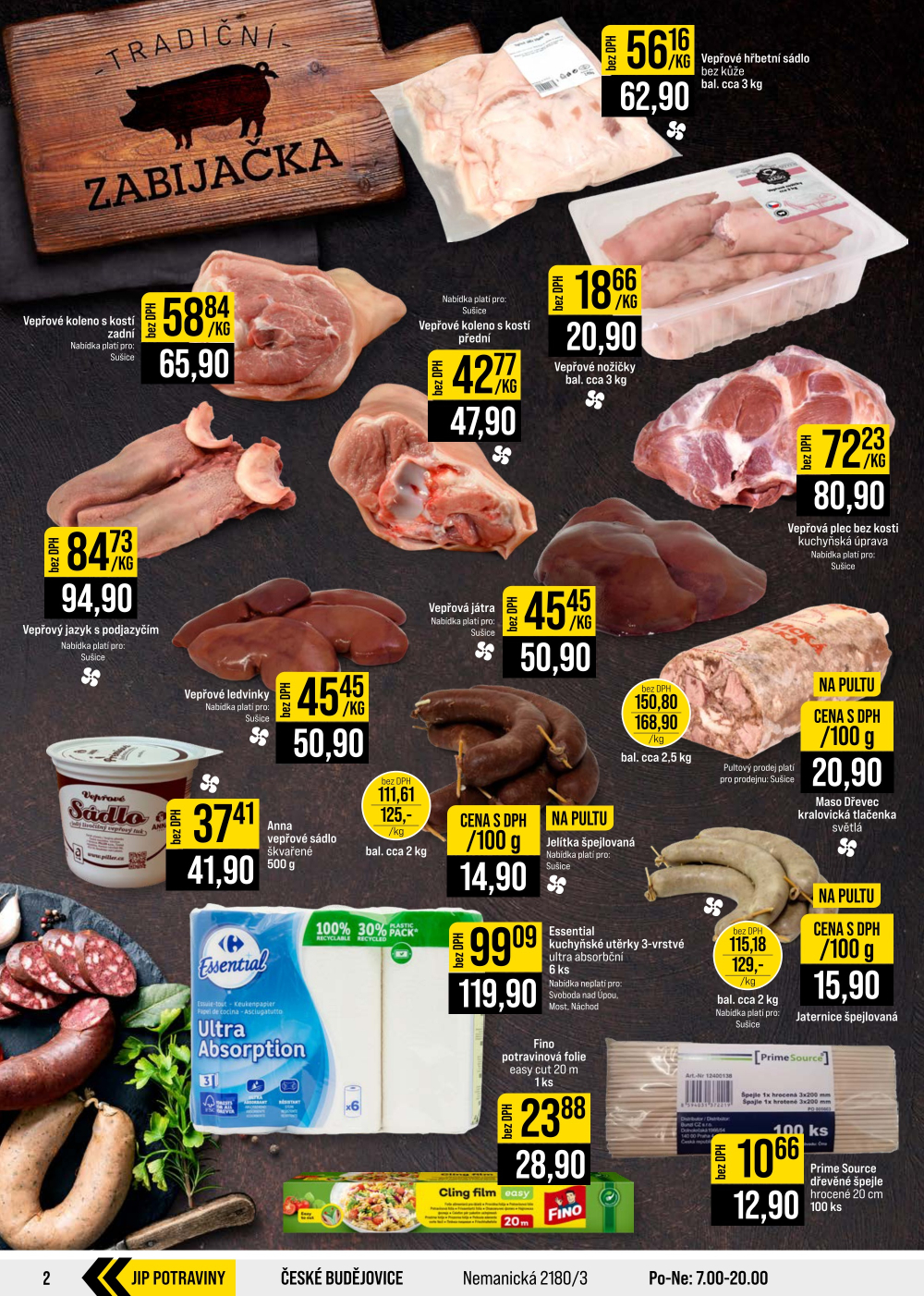 Leták JIP leták CC Cash & Carry - České Budějovice, Most, Náchod, Svoboda nad Úpou, Sušice - strana 2