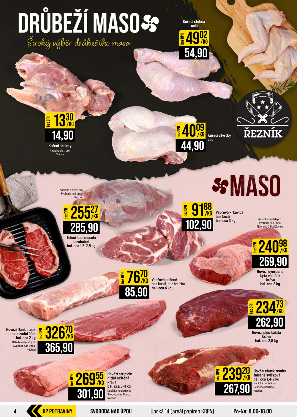 Leták JIP leták CC Cash & Carry - České Budějovice, Most, Náchod, Svoboda nad Úpou, Sušice - strana 4