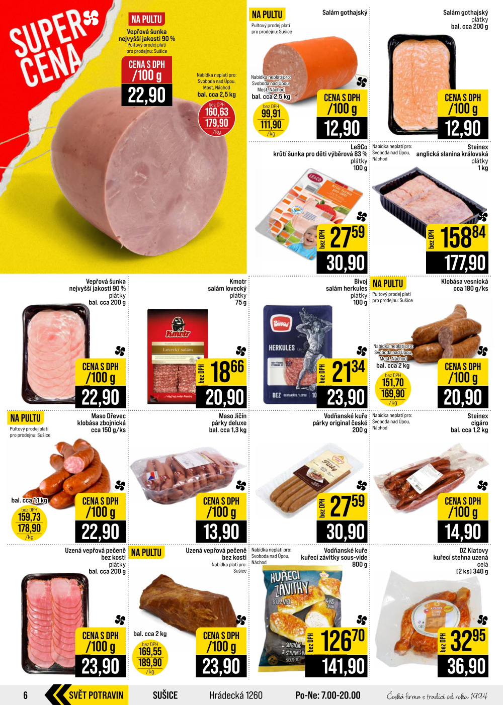 Leták JIP leták CC Cash & Carry - České Budějovice, Most, Náchod, Svoboda nad Úpou, Sušice - strana 6
