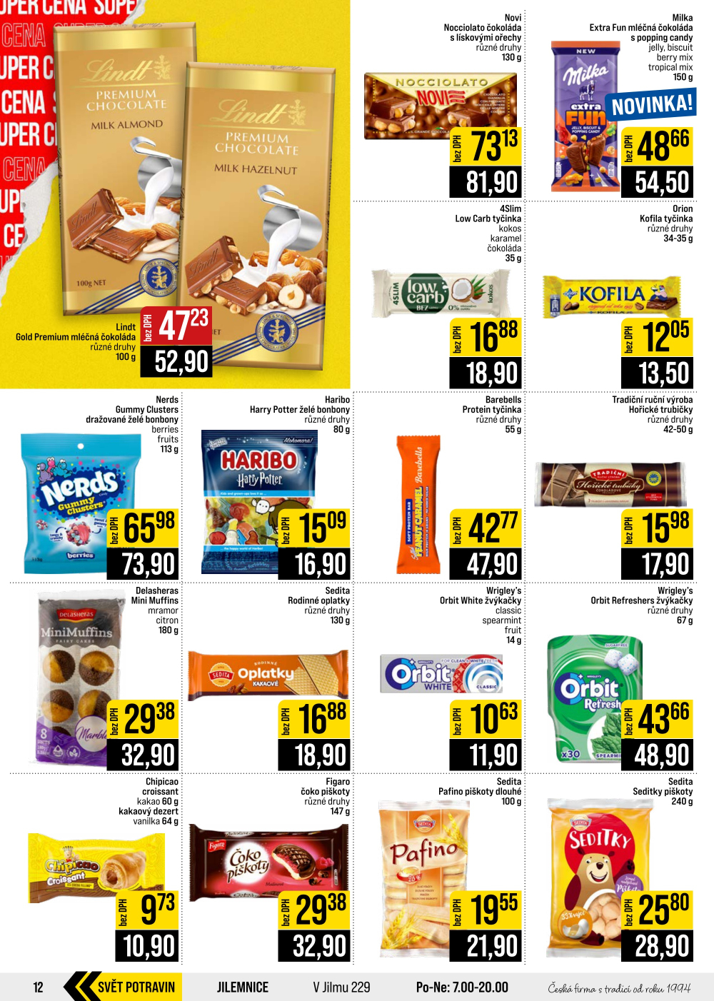 Leták JIP leták CC Cash & Carry - Brno, Ostrava, Praha, Polička, Olomouc, Karlovy Vary, Zlín, Jilemnice, Pardubice - strana 12