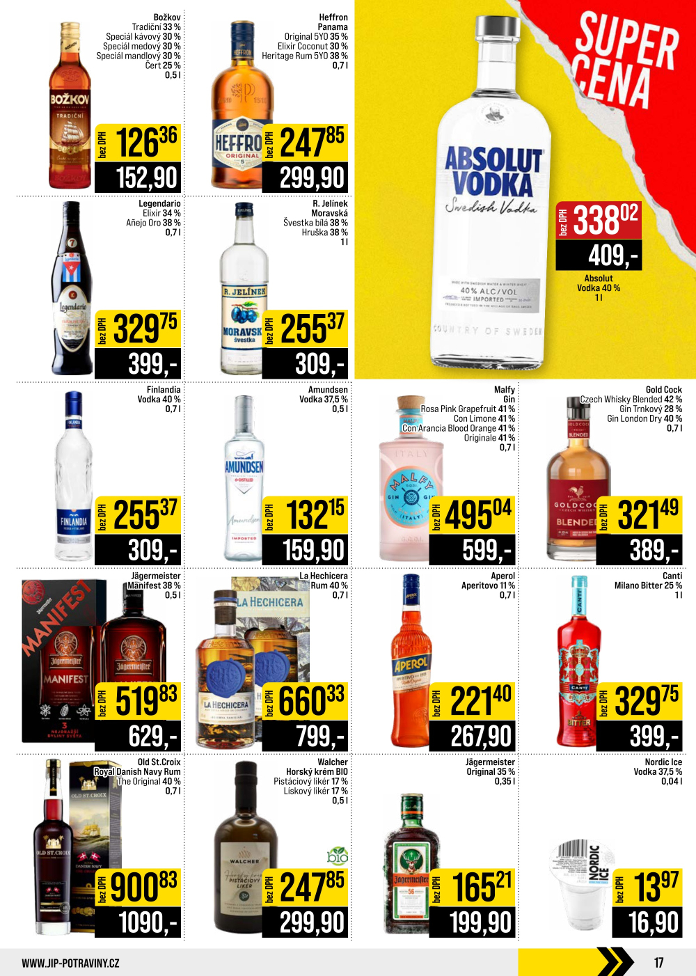 Leták JIP leták CC Cash & Carry - Brno, Ostrava, Praha, Polička, Olomouc, Karlovy Vary, Zlín, Jilemnice, Pardubice - strana 17
