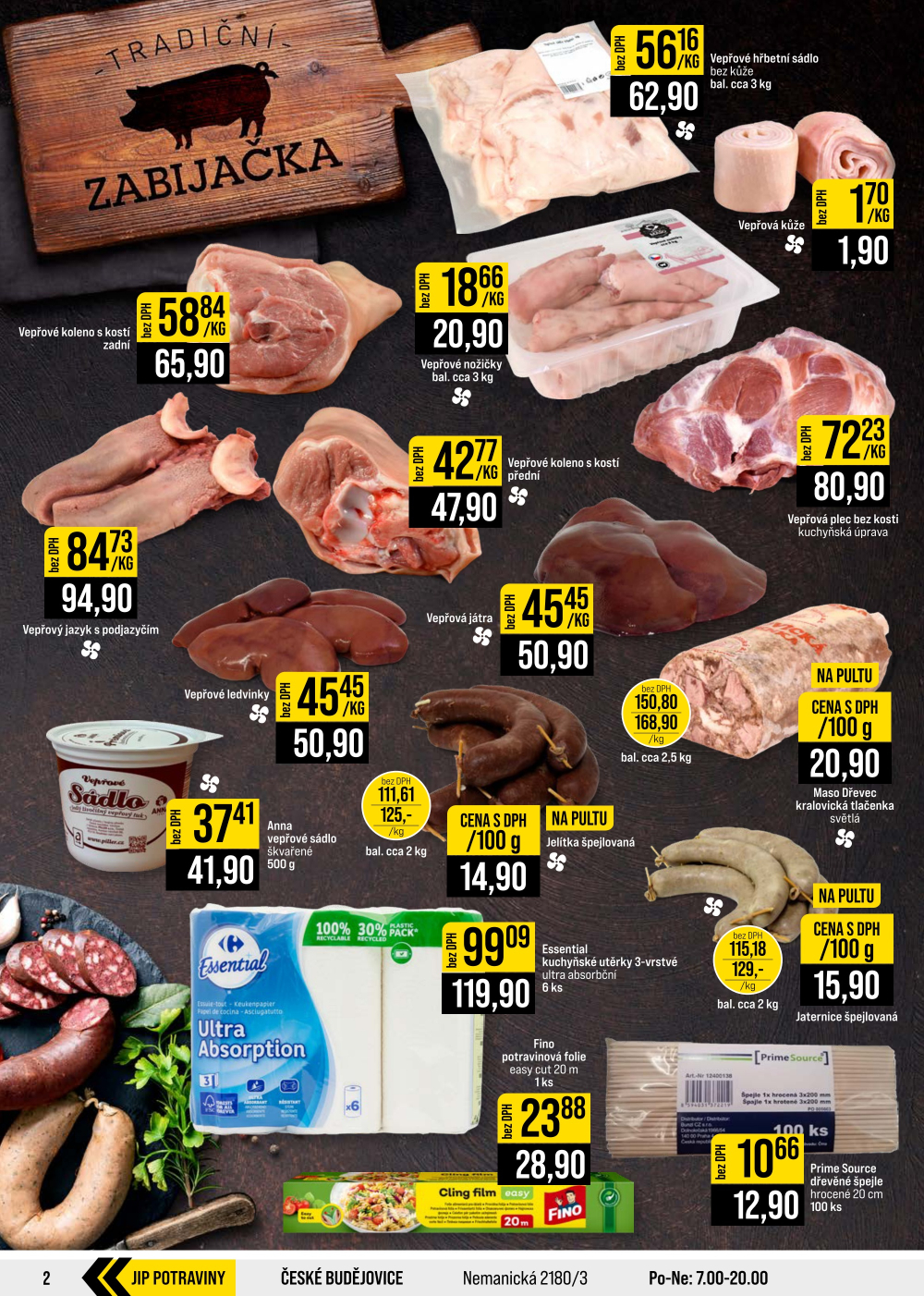 Leták JIP leták CC Cash & Carry - Brno, Ostrava, Praha, Polička, Olomouc, Karlovy Vary, Zlín, Jilemnice, Pardubice - strana 2