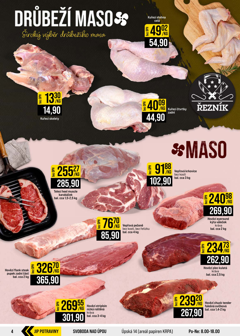 Leták JIP leták CC Cash & Carry - Brno, Ostrava, Praha, Polička, Olomouc, Karlovy Vary, Zlín, Jilemnice, Pardubice - strana 4