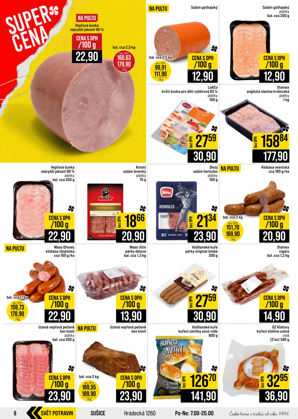 Leták JIP leták CC Cash & Carry - Brno, Ostrava, Praha, Polička, Olomouc, Karlovy Vary, Zlín, Jilemnice, Pardubice - strana 6