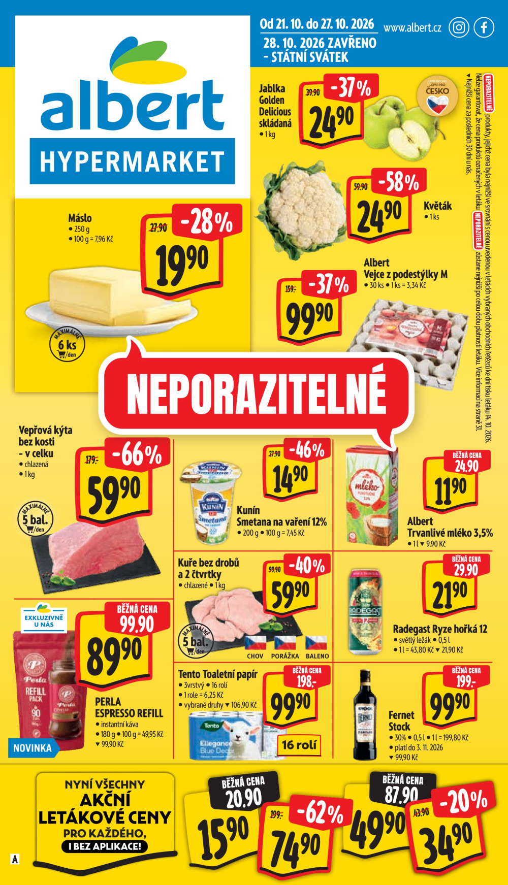 Leták Albert Hypermarket leták - strana 1