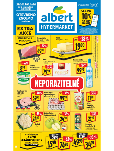 Albert Hypermarket leták - Znojmo, Brněnská