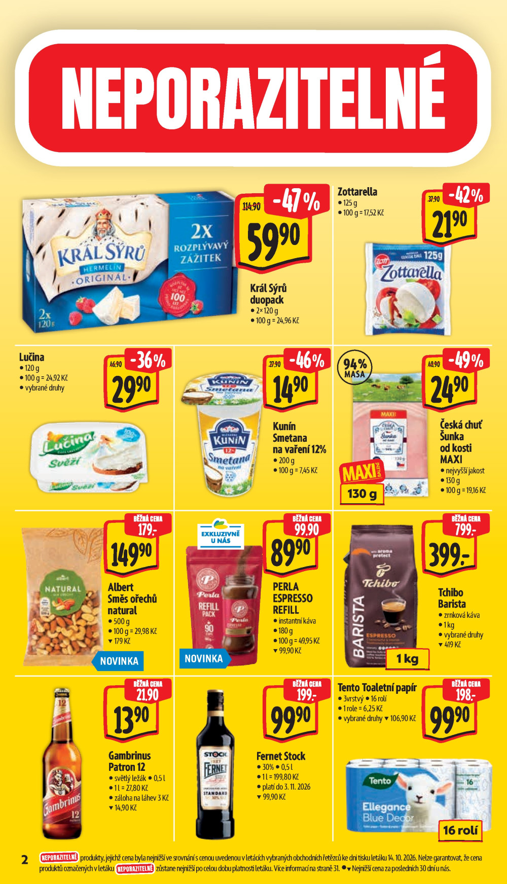 Leták Albert Hypermarket leták - Jablonec nad Nisou, OC Rýnovka - strana 14