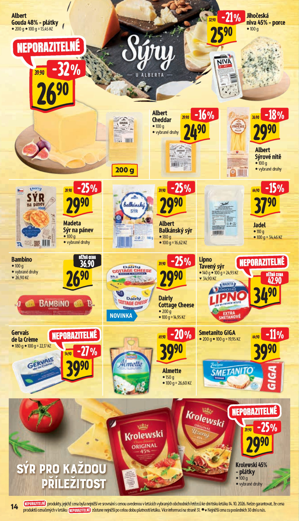 Leták Albert Hypermarket leták - Jablonec nad Nisou, OC Rýnovka - strana 28