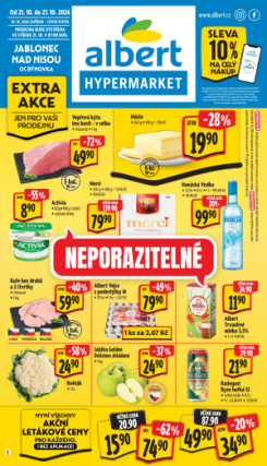 Albert Hypermarket leták - Jablonec nad Nisou, OC Rýnovka