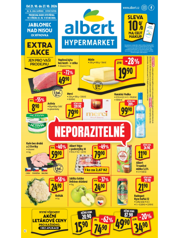 Albert Hypermarket leták - Jablonec nad Nisou, OC Rýnovka
