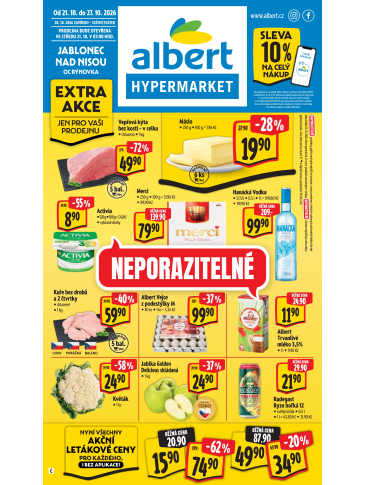 Albert Hypermarket leták - Jablonec nad Nisou, OC Rýnovka