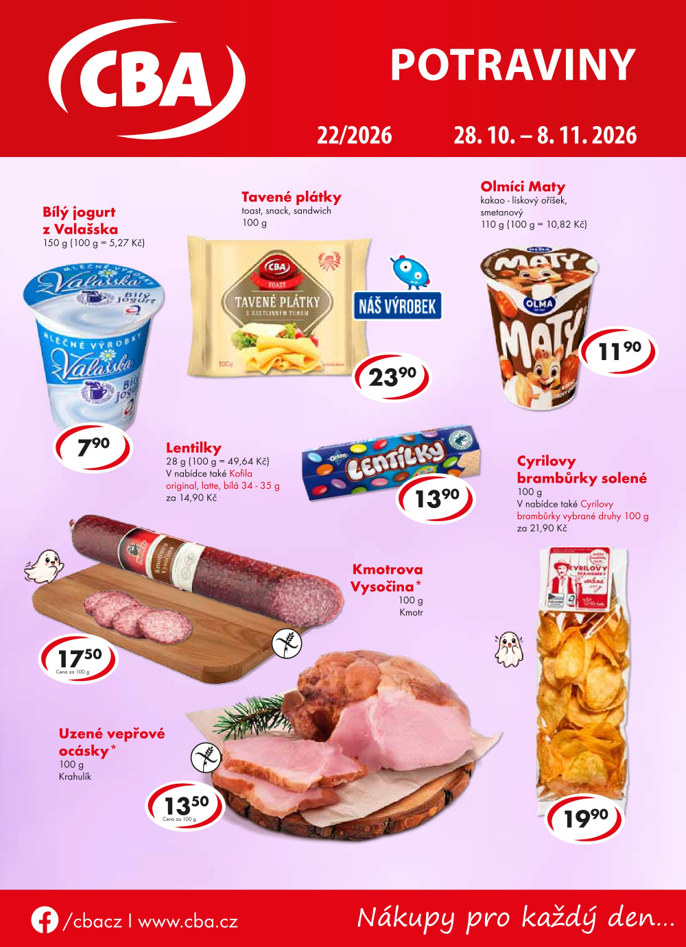 Leták CBA Potraviny leták - strana 1