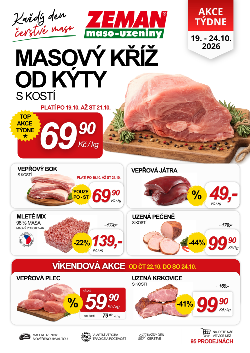 Leták ZEMAN maso - uzeniny leták - strana 1