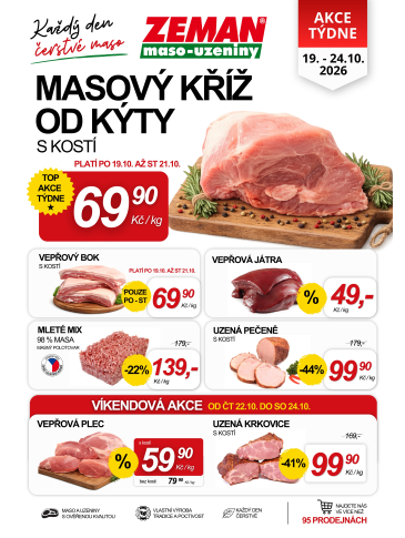 ZEMAN maso - uzeniny leták