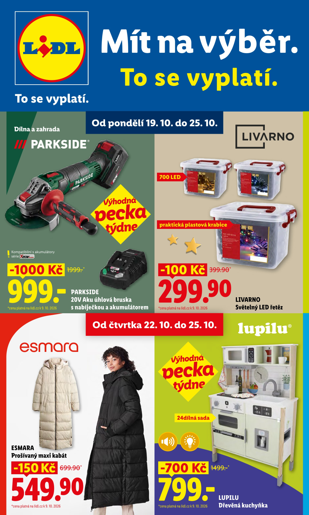 Leták Lidl leták - Nabídka spotřebního zboží - strana 1