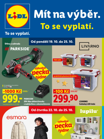 Lidl leták - Nabídka spotřebního zboží