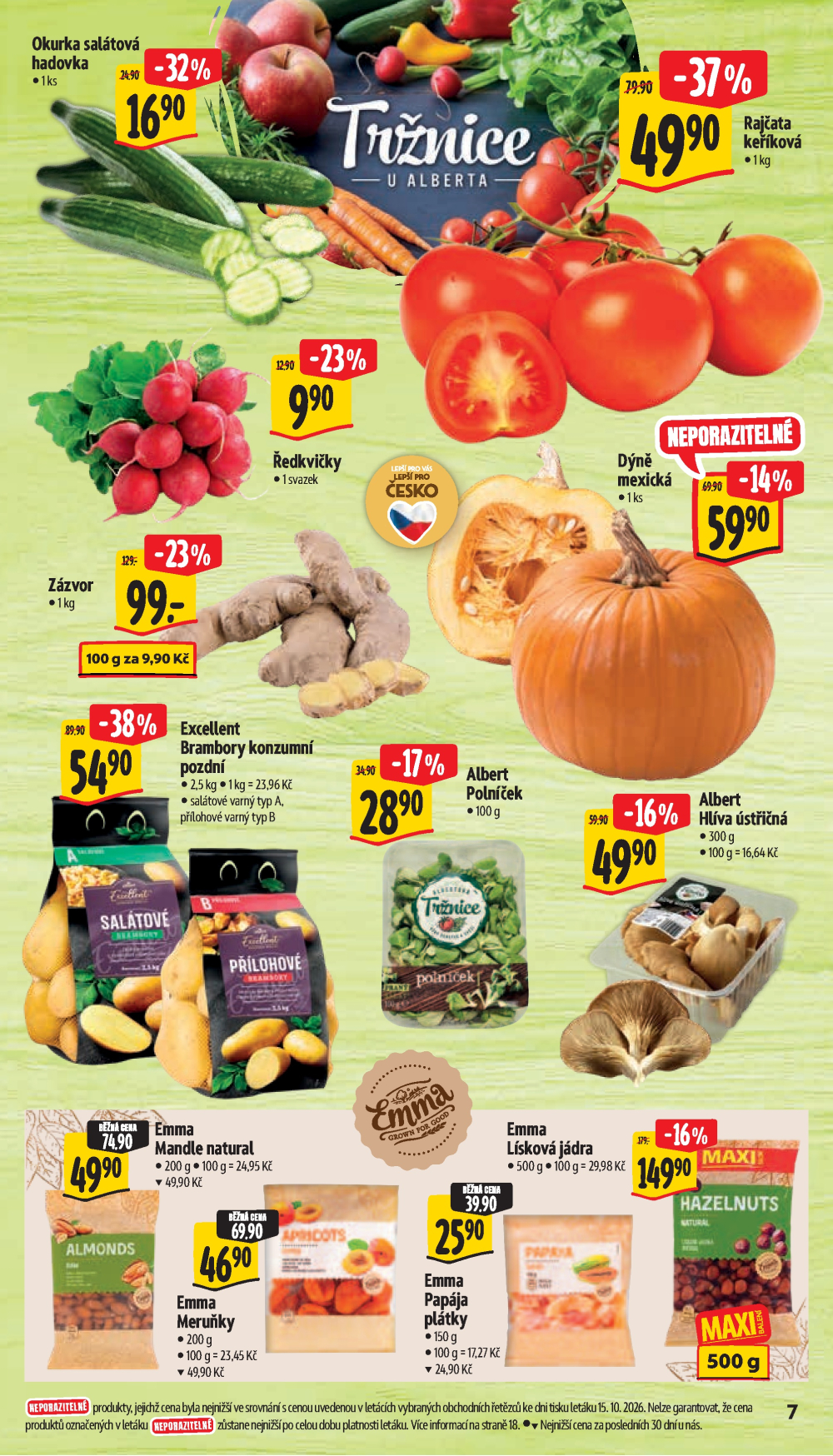 Leták Albert Supermarket leták - Příbor, Smetanova a Šumperk, Temenická - strana 17