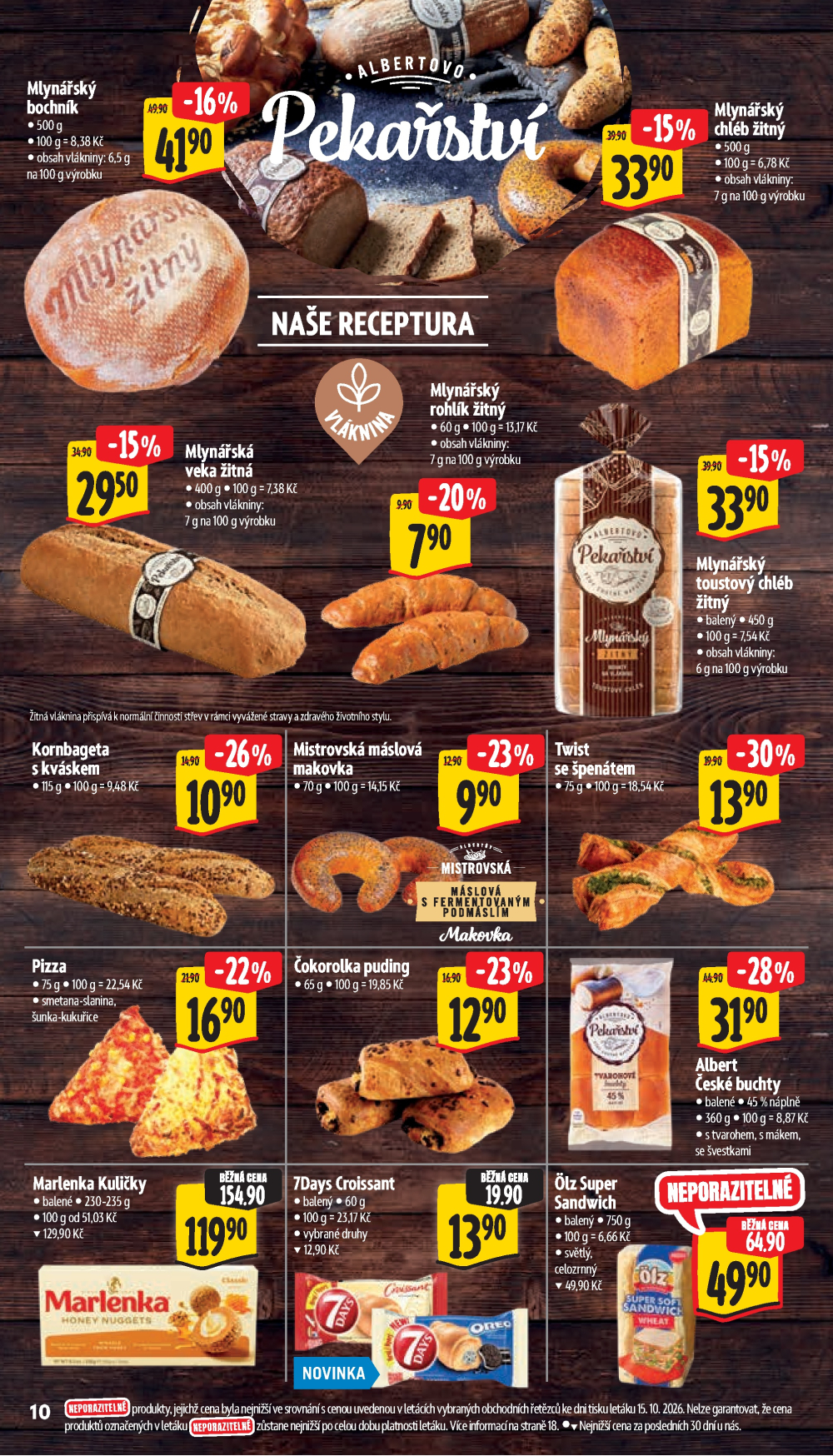 Leták Albert Supermarket leták - Příbor, Smetanova a Šumperk, Temenická - strana 22
