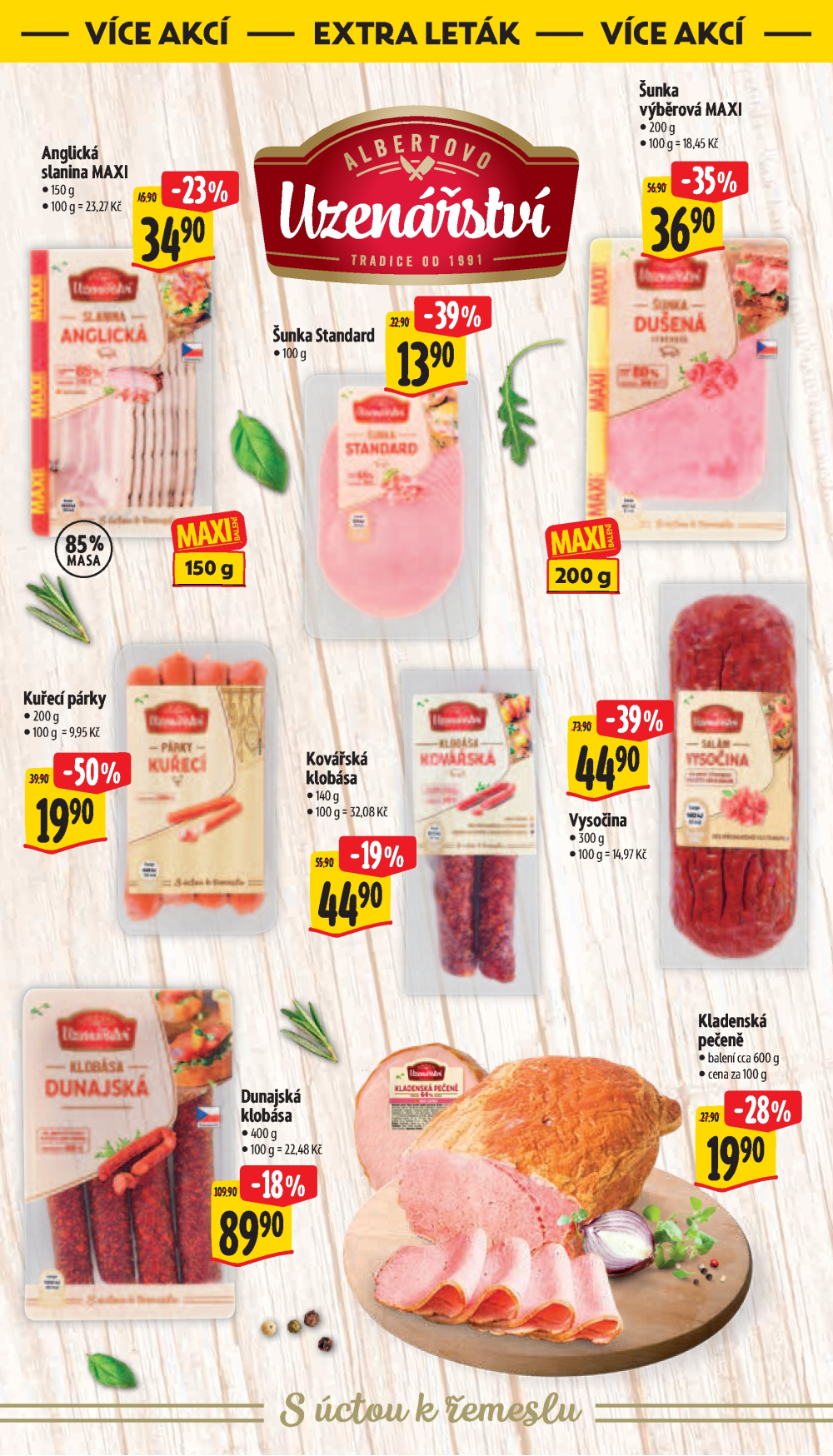 Leták Albert Supermarket leták - Příbor, Smetanova a Šumperk, Temenická - strana 40