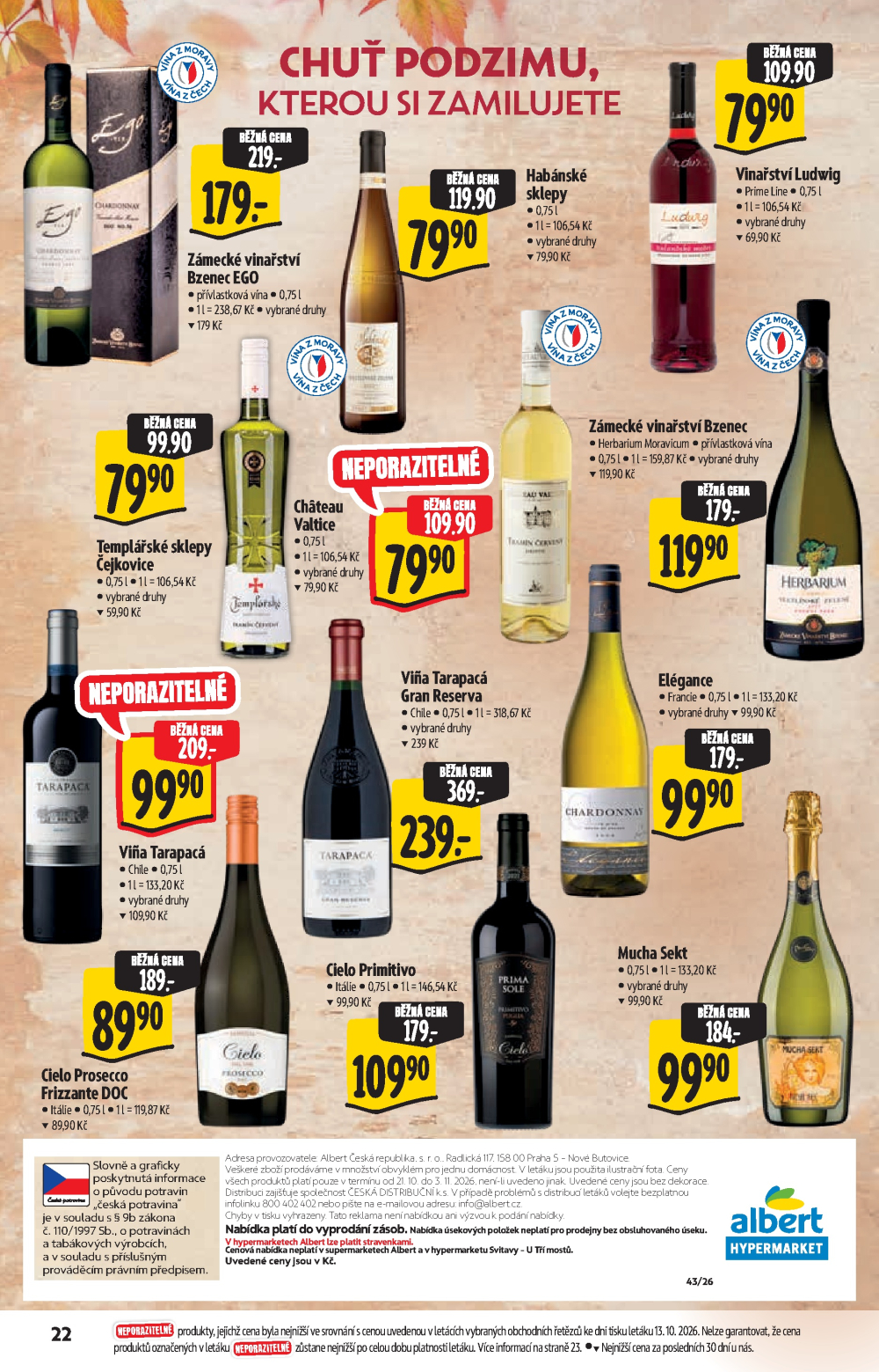 Leták Albert Hypermarket - Nabídka ve značkové kvalitě - strana 22