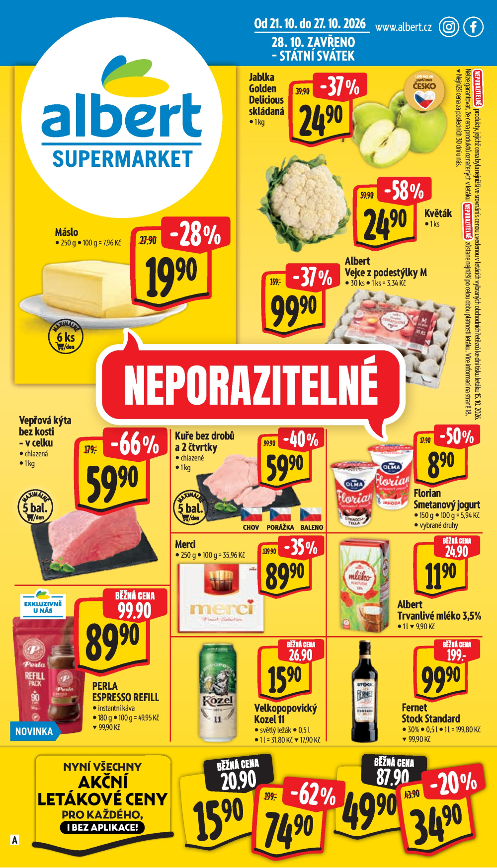 Leták Albert Supermarket leták - strana 1