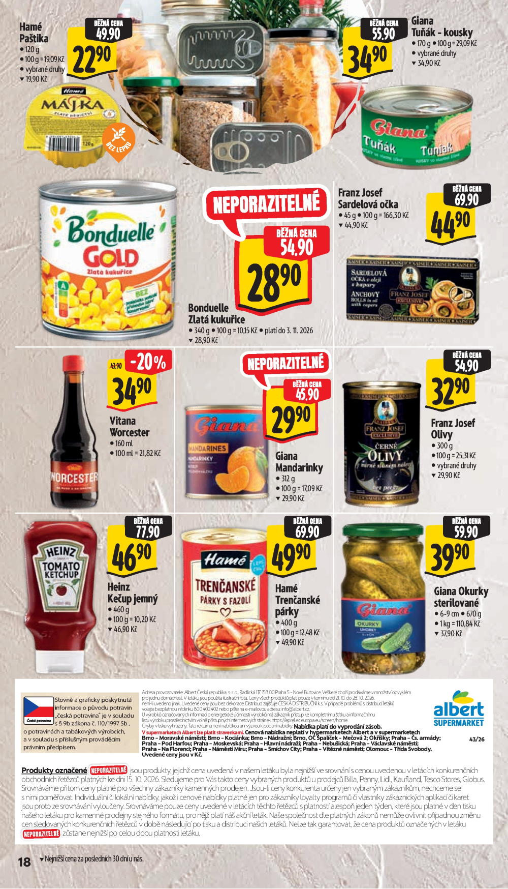 Leták Albert Supermarket leták - strana 26