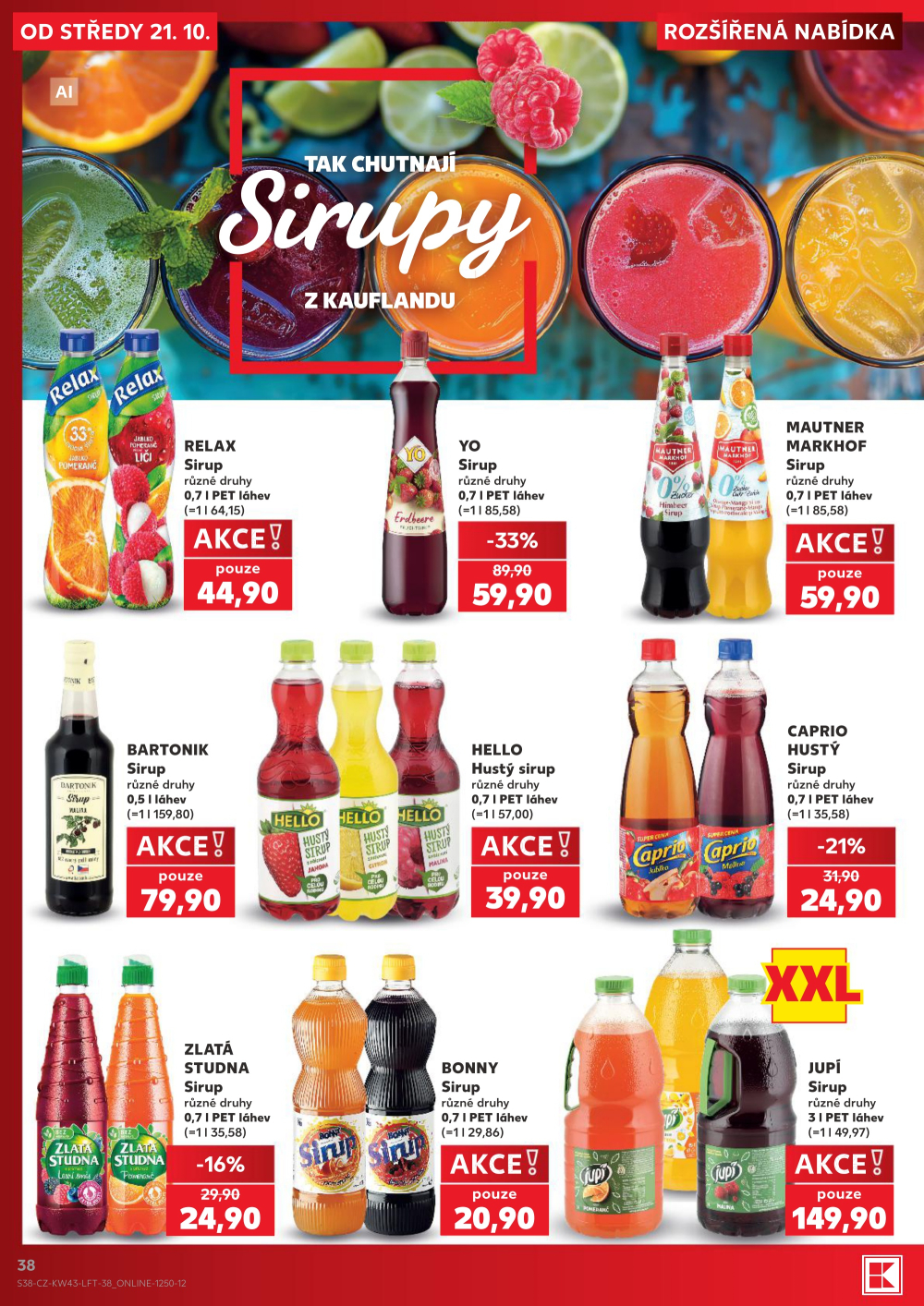 Leták Kaufland leták Praha 6 - Podbaba - strana 38