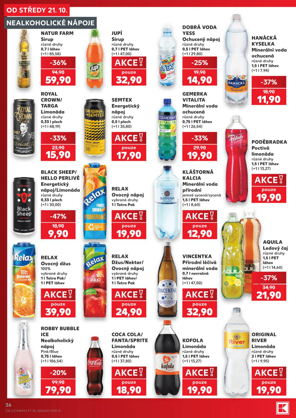 Leták Kaufland leták Praha 3 - Jarov - strana 36