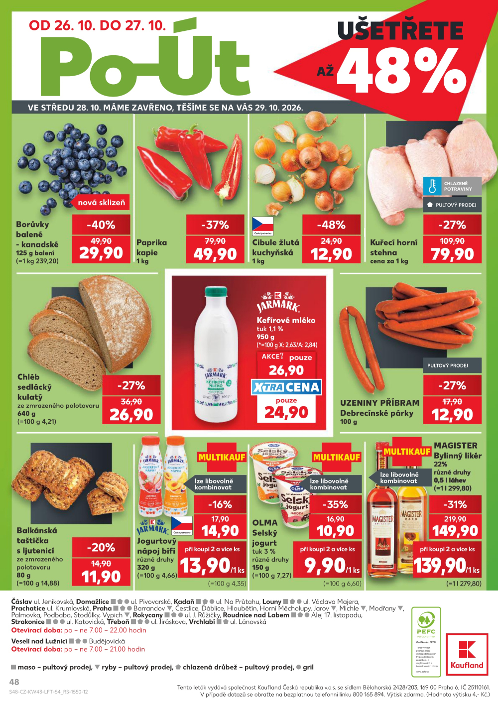 Leták Kaufland leták Praha 3 - Jarov - strana 48