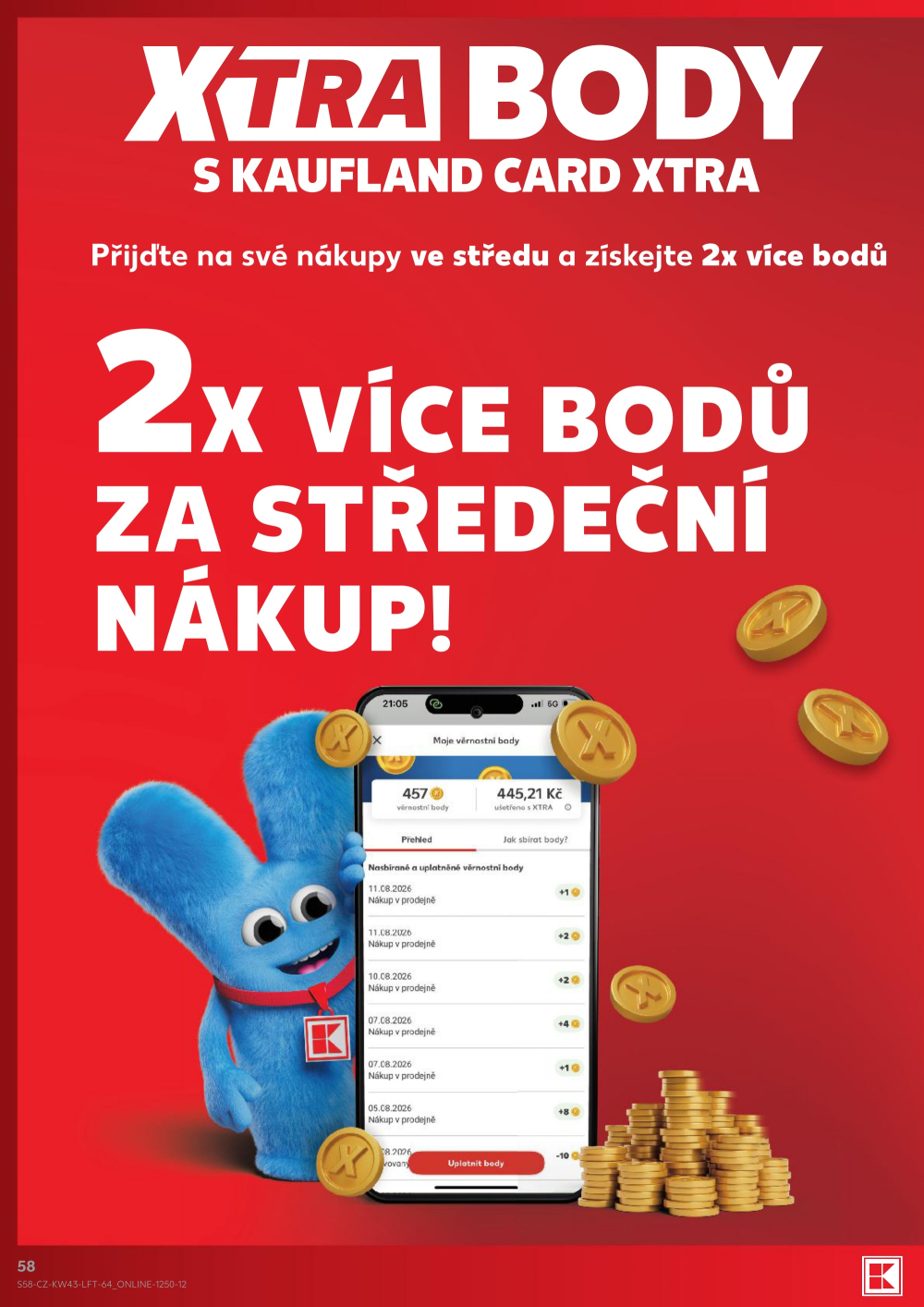 Leták Kaufland leták Praha 4 - Michle - strana 58