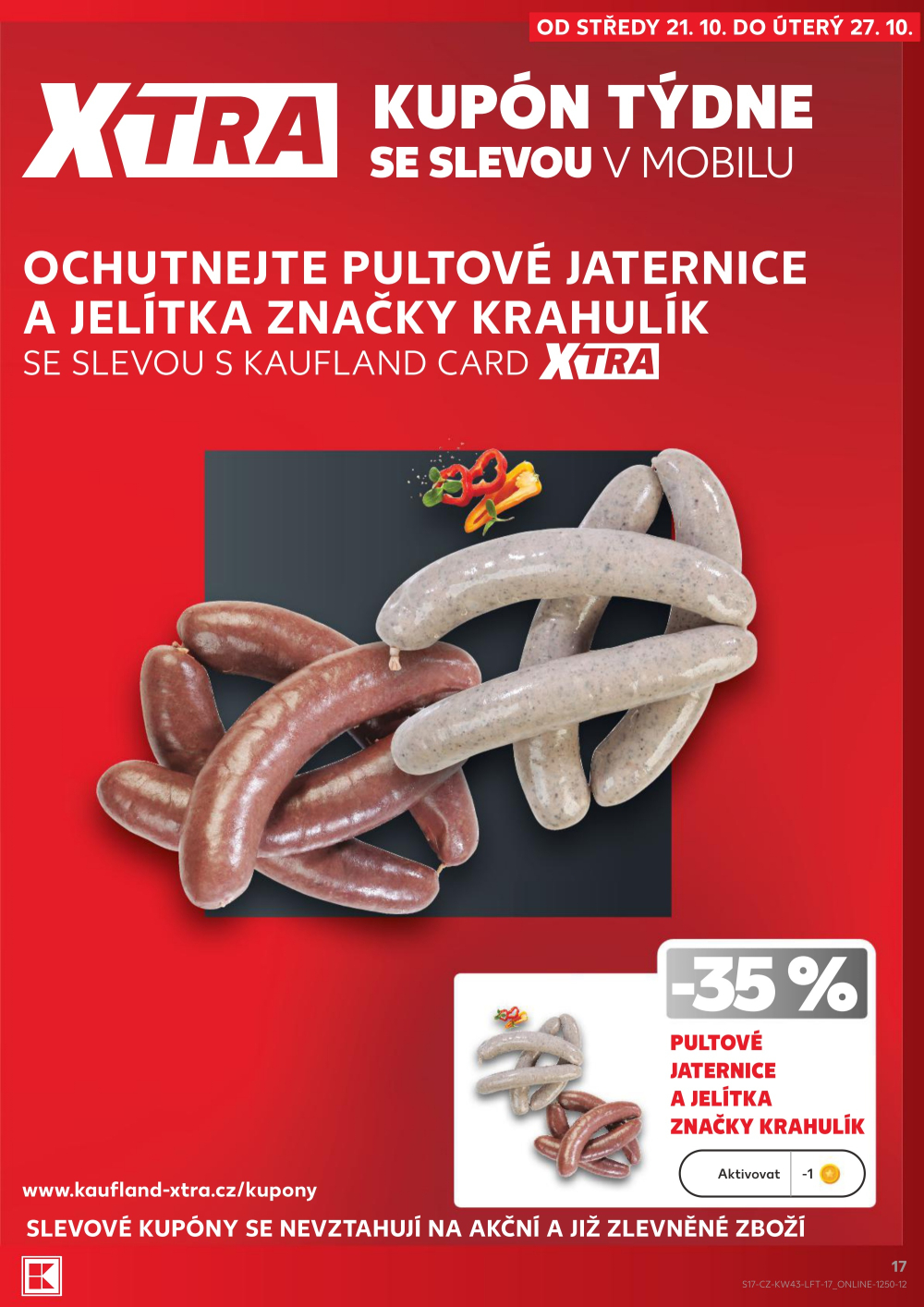 Leták Kaufland leták Praha 8 - Libeň - strana 17