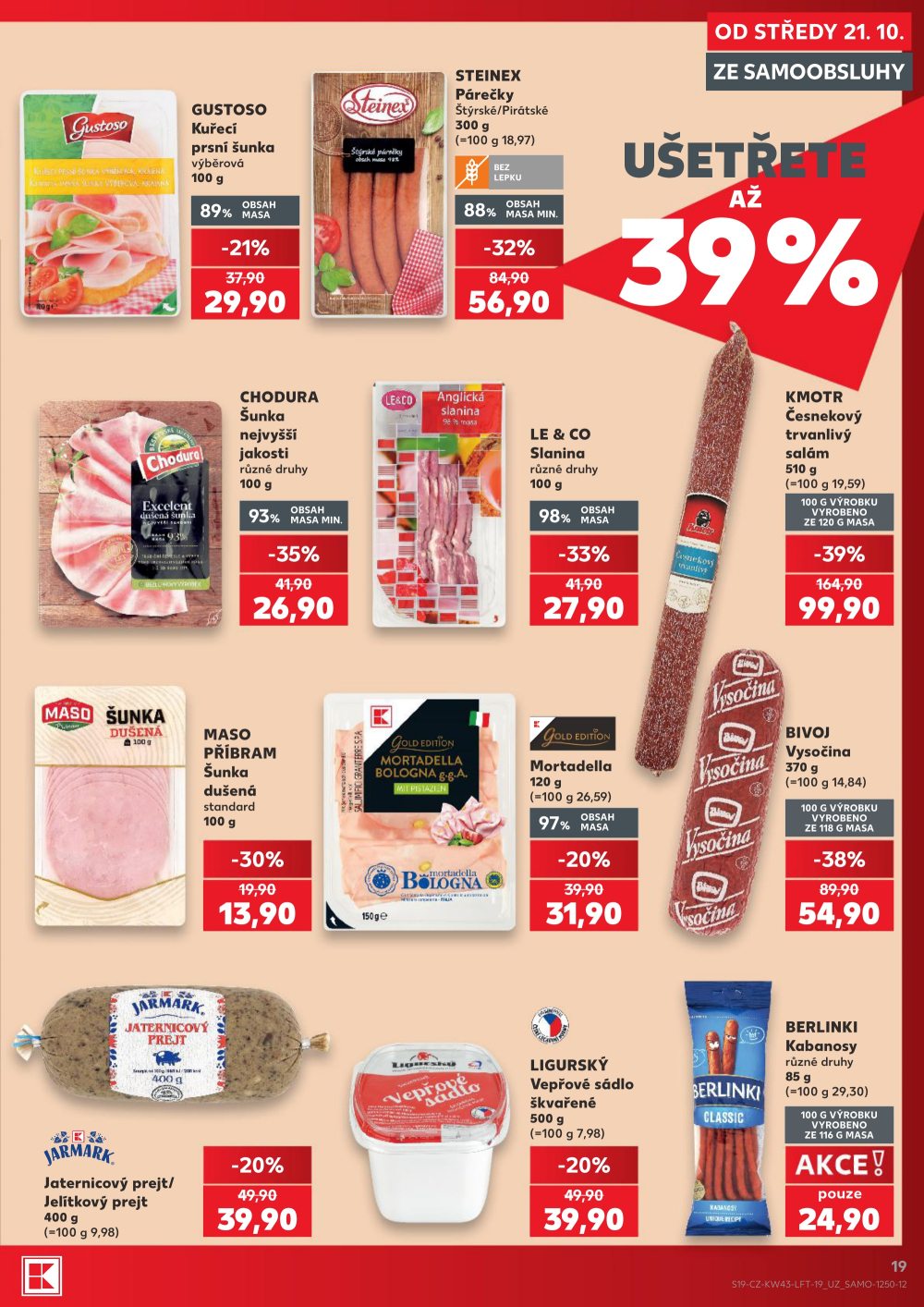 Leták Kaufland leták Praha 8 - Libeň - strana 19
