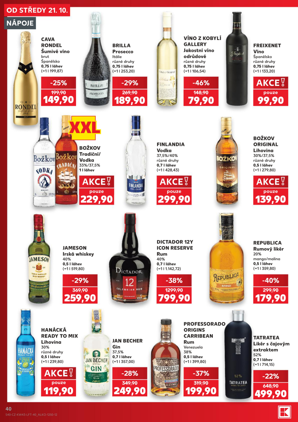 Leták Kaufland leták Praha 8 - Libeň - strana 40