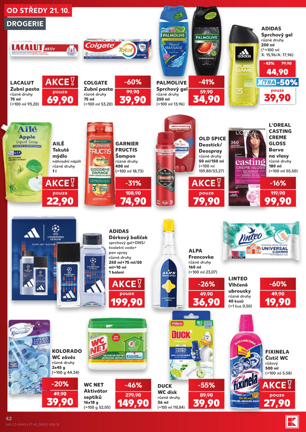 Leták Kaufland leták Praha 8 - Libeň - strana 42
