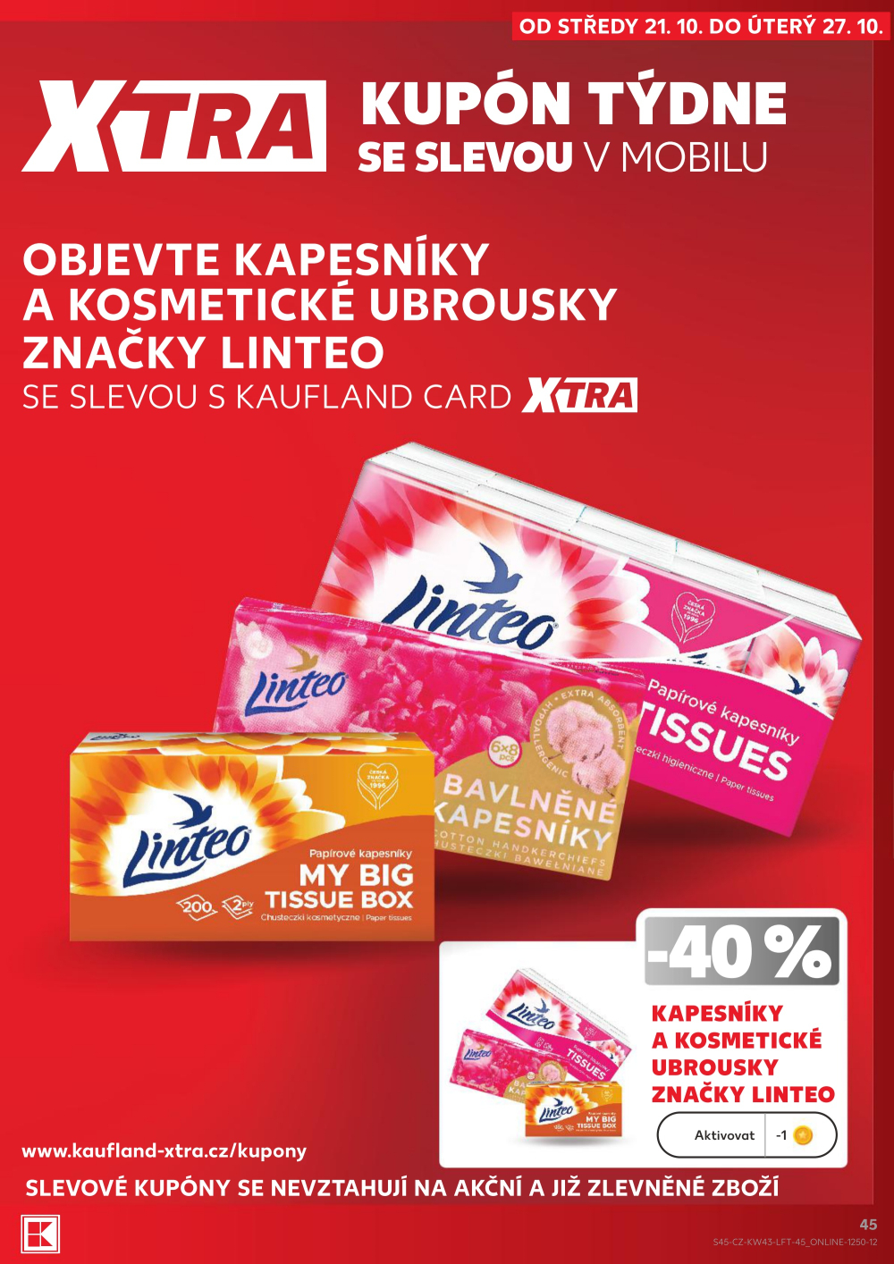 Leták Kaufland leták Praha 8 - Libeň - strana 45