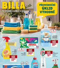 Akční leták BILLA   - Předvánoční úklid výhodně