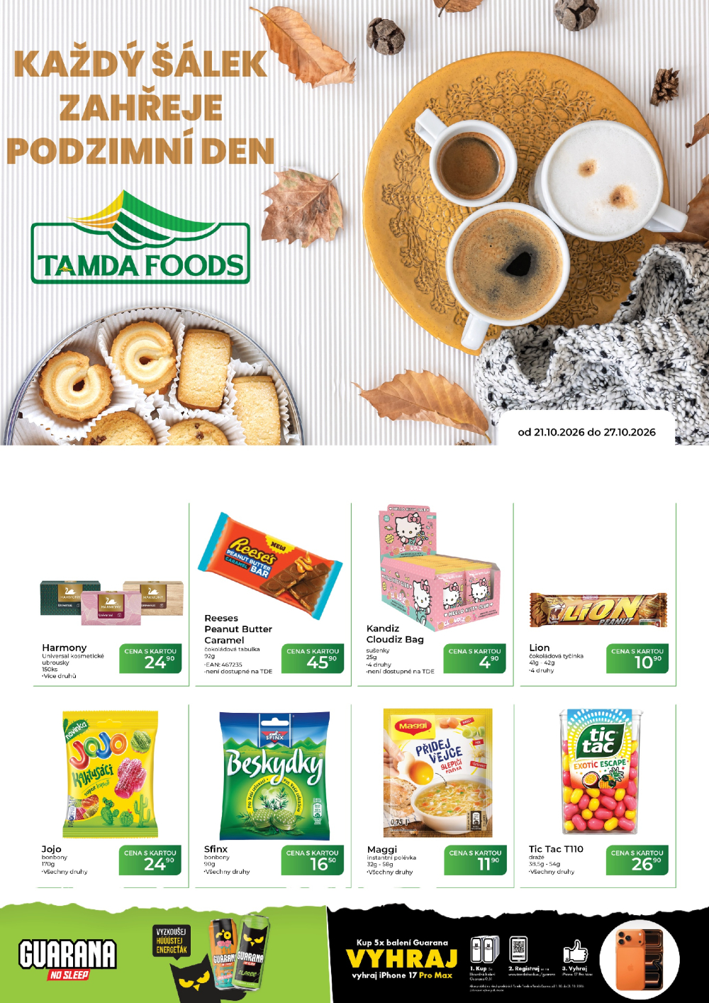 Leták TAMDA FOODS leták - strana 1