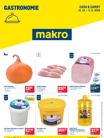 Makro leták - Gastronomie