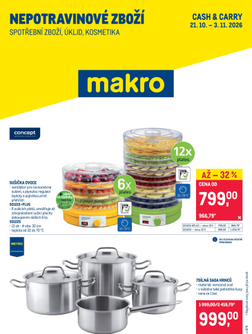 Makro leták - Spotřební zboží, úklid, kosmetika