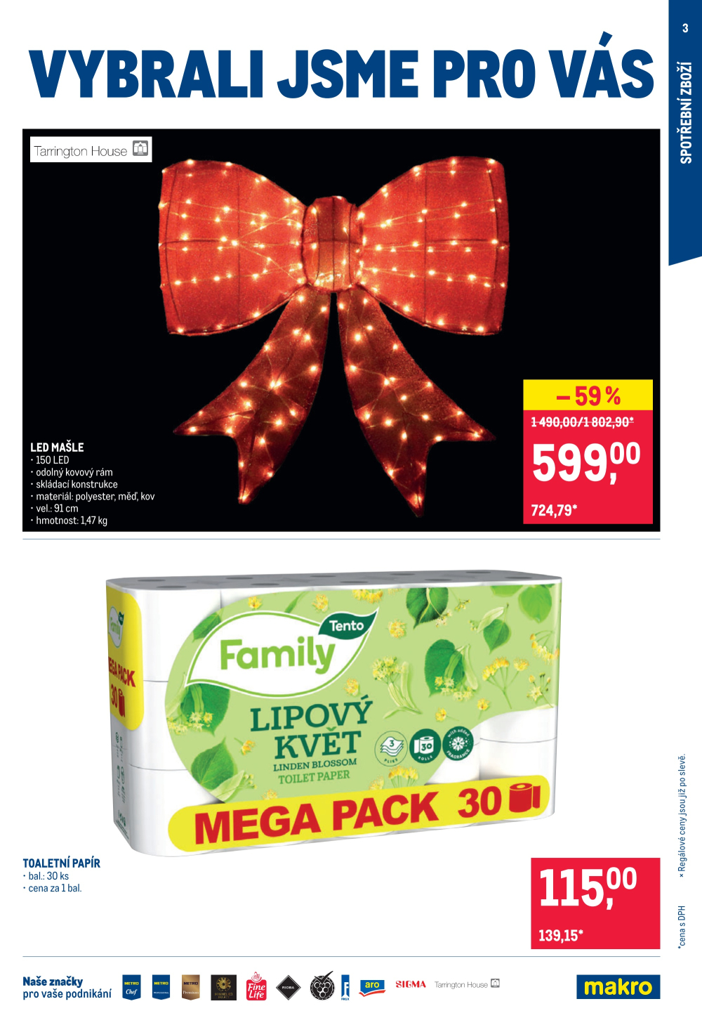 Leták Makro leták - Spotřební zboží, úklid, kosmetika - strana 3