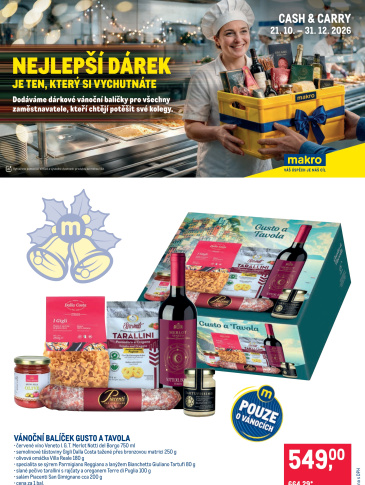 Makro leták - Vánoční balíčky